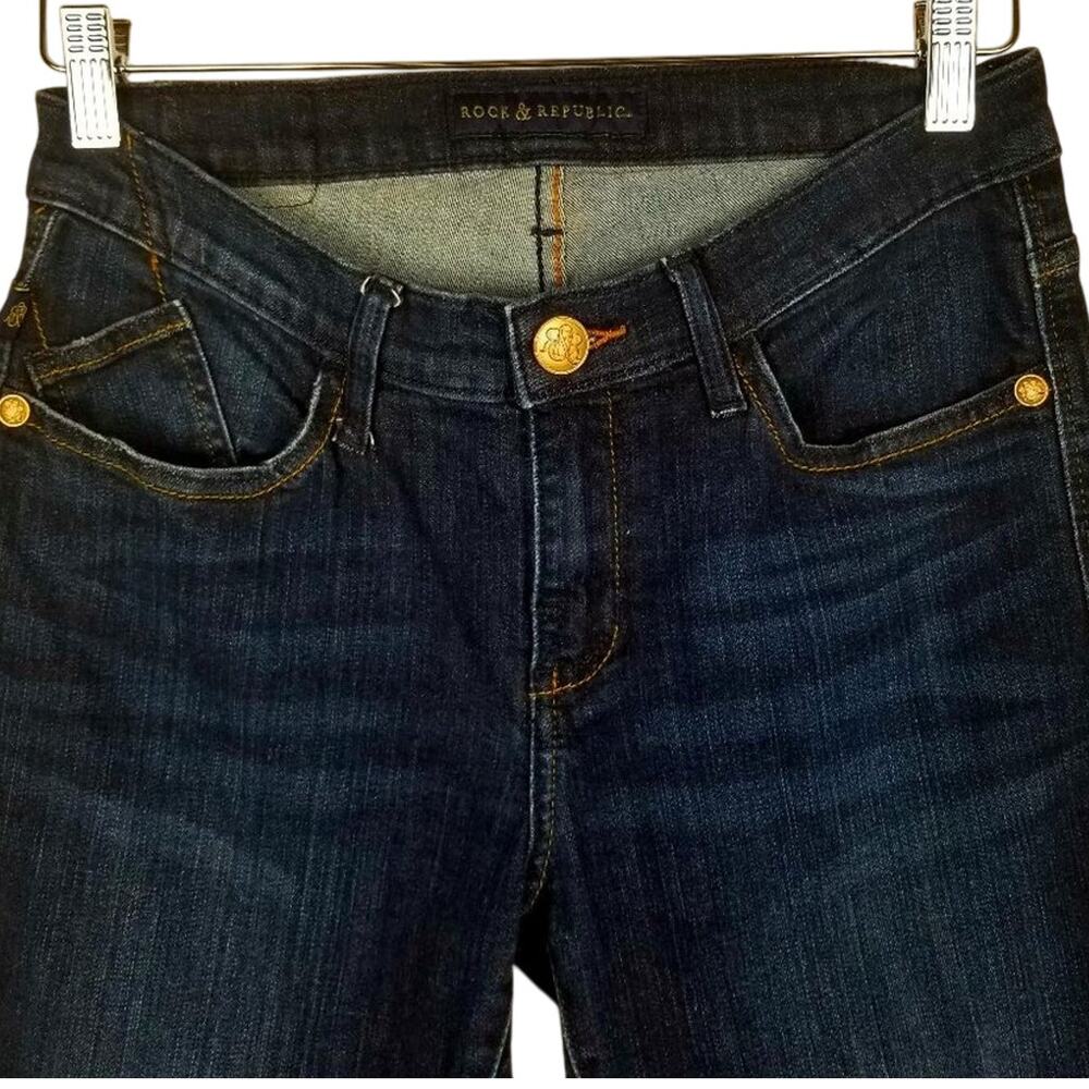 Rock & Republic Kasandra Jeans Mon Cherie Wash Boot Cut - Size 8 Short - Picture 4 of 12